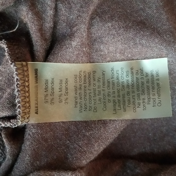 T by Alexander Wang long sleeve asymmetrical tube dress - Picture 6 of 6